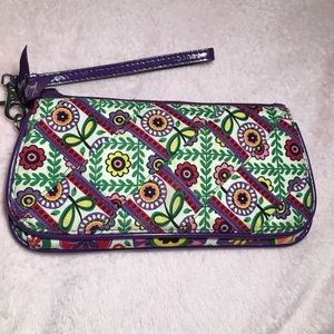 Vera Bradley Bags - Vera Bradley Trifold Wallet (Purple and Green) Vera Bradley Bags - Vera Bradley Trifold Wallet (Purple and Green)